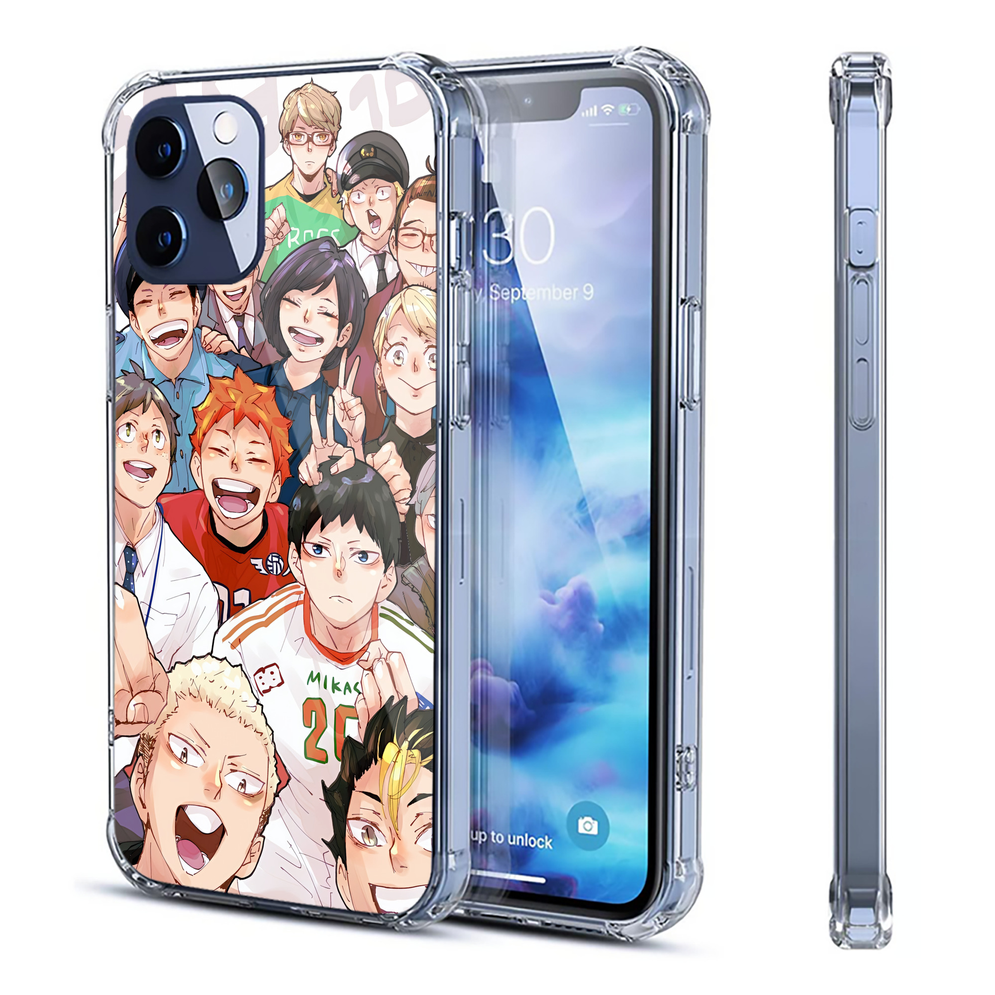 （画像用） ハイキュー!! Haikyu!! 【iPhone 12シリーズ対応】透明スマホケース（クリアソフトケース）